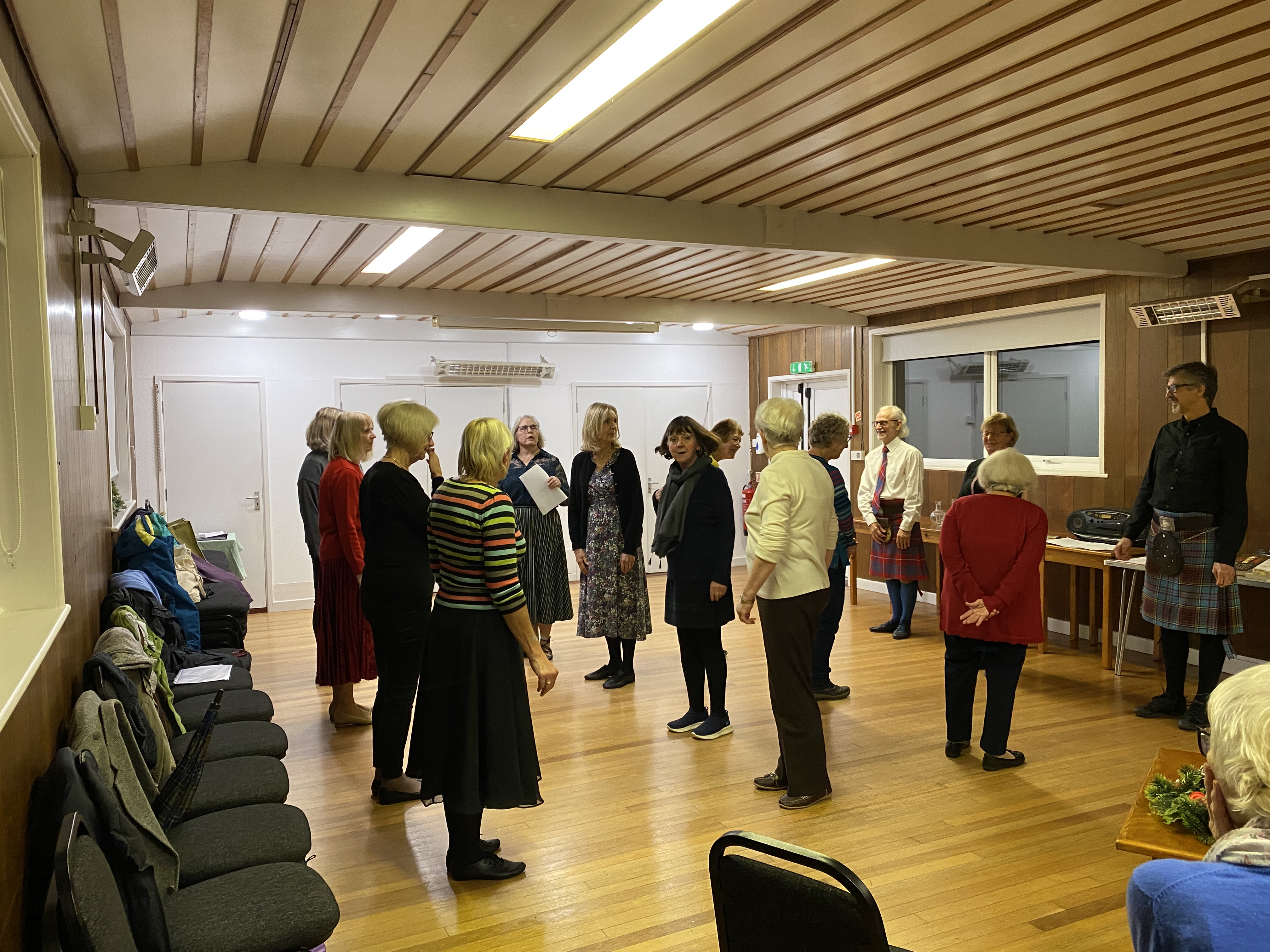 Scottish reel dancing